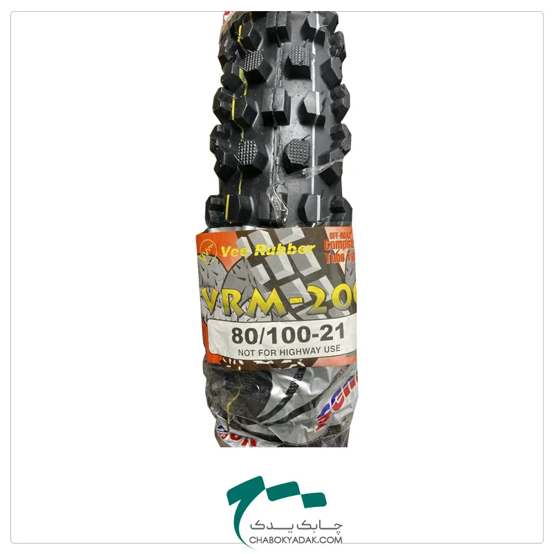 نمای سایز و آج تایر 21-80/100 VEE RUBBER