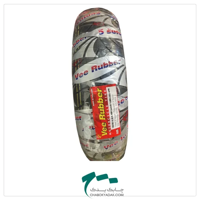 نمای برند و ابعاد تایر 14-100/80 VEE RUBBER
