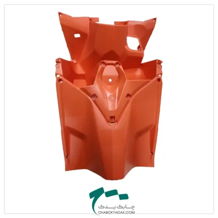 نمای روی فلاپ (کاور قاب) داشبورد جلو پا طرح کلیک 150 نارنجی