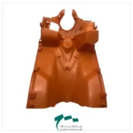 نمای پشت فلاپ (کاور قاب) داشبورد جلو پا طرح کلیک 150 نارنجی
