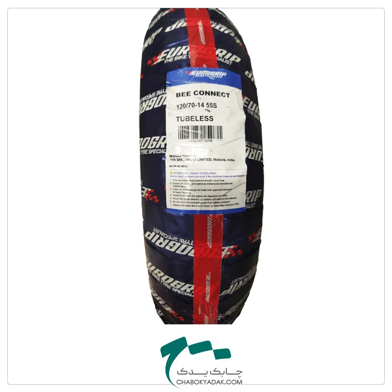 لاستیک 120/70/14 موتورسیکلت برند EUROGRIP|وارداتی نمای ابعاد لاستیک 120/70/14 موتورسیکلت برند EUROGRIP|وارداتی